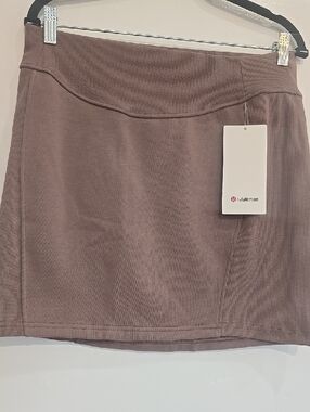 lululemon athletica Dusty Mauve Ribbed Mini Skirt